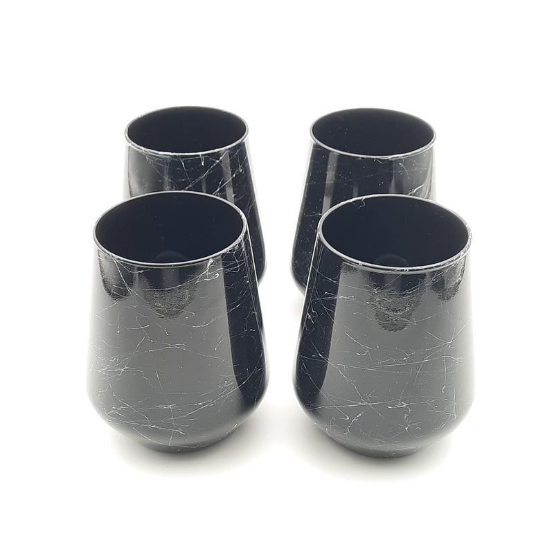 Marble Black Wassergläser 4er Set