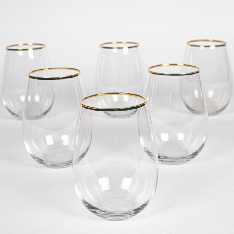 Astoria Gold  Softdrinkgläser 6er  Set